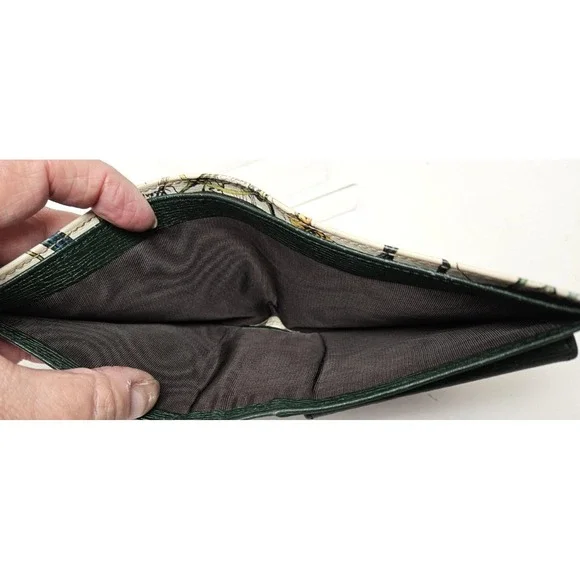 GUCCI Flora Infinity Bifold Wallet White Calfskin Multi Floral 04848 Authentic - Picture 9 of 12